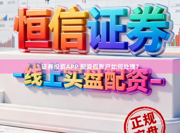 证券投资APP 配资假账户如何处理？